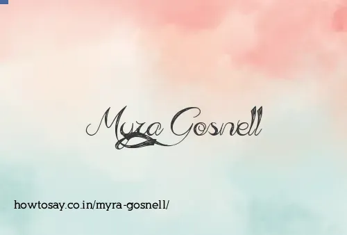 Myra Gosnell