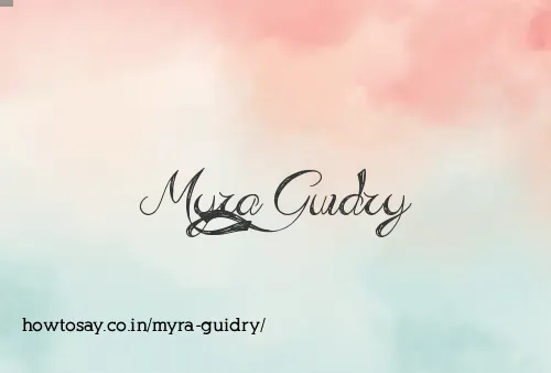 Myra Guidry