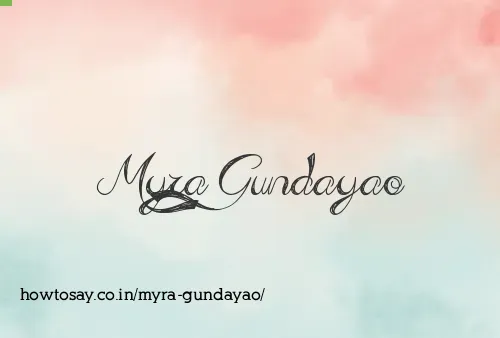 Myra Gundayao