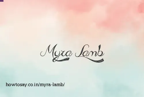 Myra Lamb