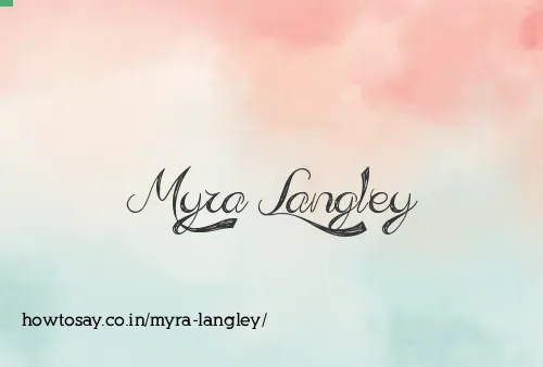 Myra Langley