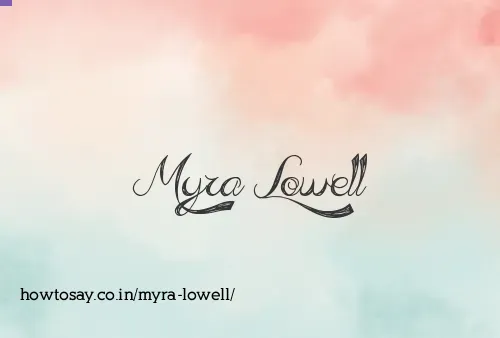 Myra Lowell