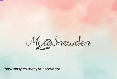 Myra Snowden