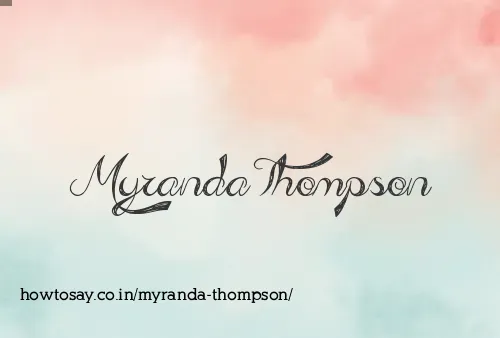 Myranda Thompson
