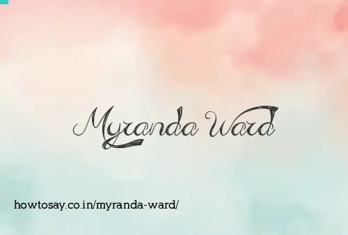 Myranda Ward