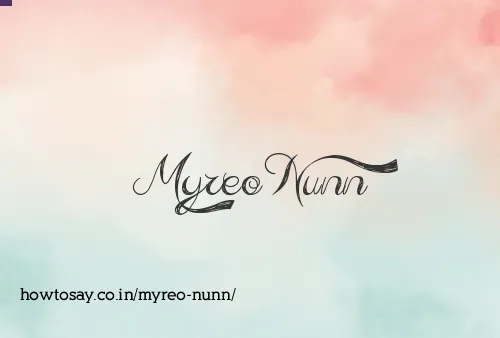Myreo Nunn