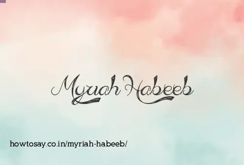Myriah Habeeb