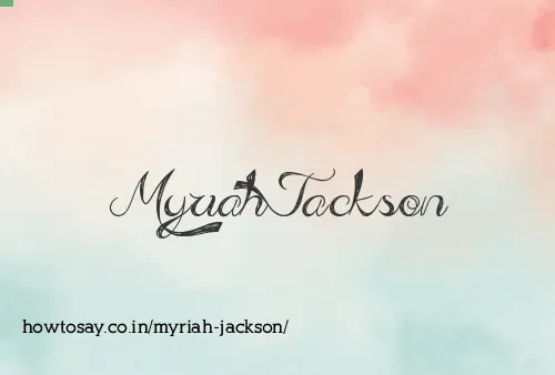 Myriah Jackson