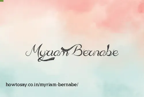 Myriam Bernabe