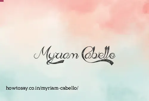 Myriam Cabello