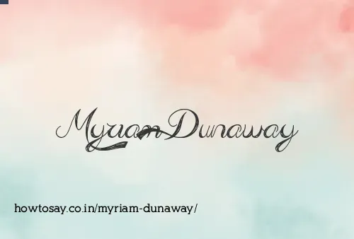 Myriam Dunaway