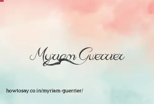 Myriam Guerrier