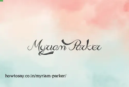 Myriam Parker