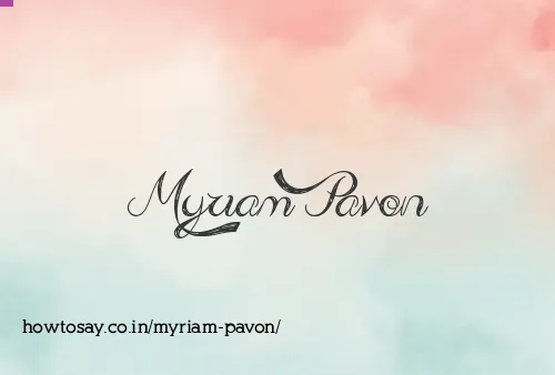 Myriam Pavon