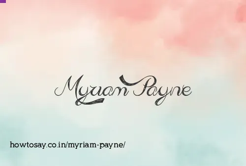 Myriam Payne