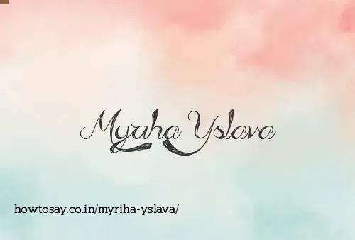 Myriha Yslava