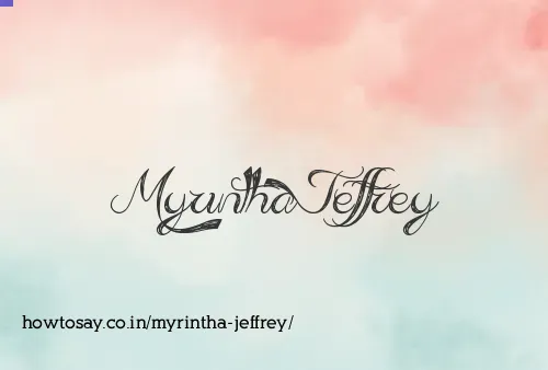 Myrintha Jeffrey