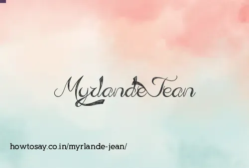 Myrlande Jean