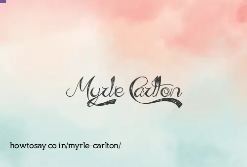 Myrle Carlton