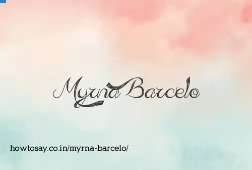 Myrna Barcelo