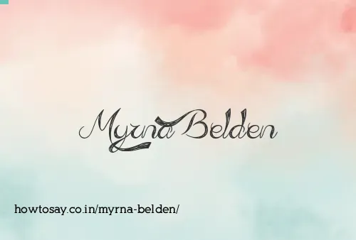 Myrna Belden