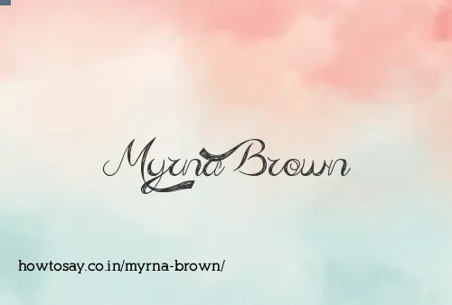Myrna Brown