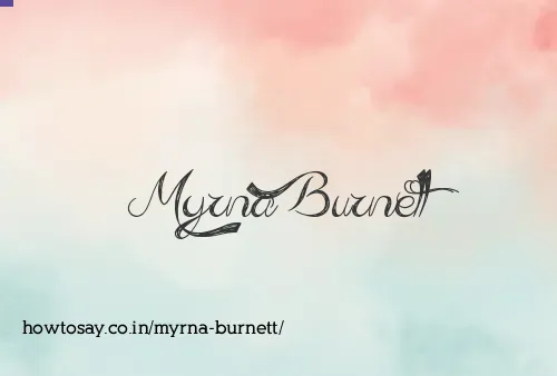 Myrna Burnett