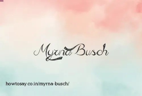 Myrna Busch