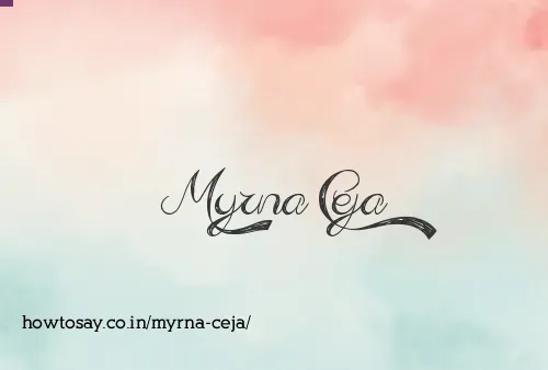 Myrna Ceja