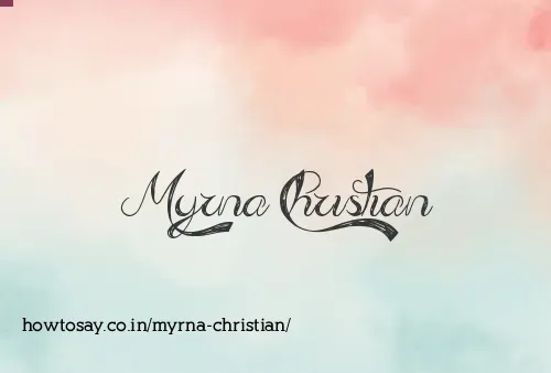 Myrna Christian