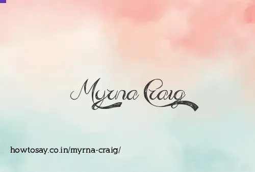 Myrna Craig