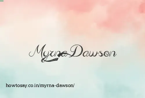 Myrna Dawson