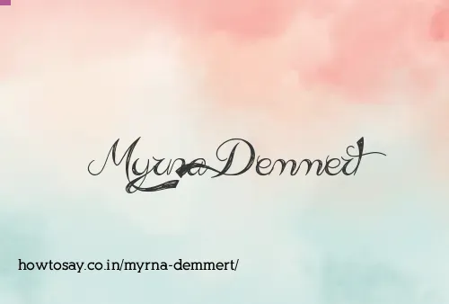 Myrna Demmert