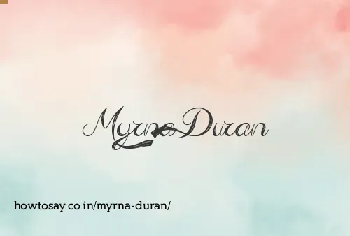 Myrna Duran