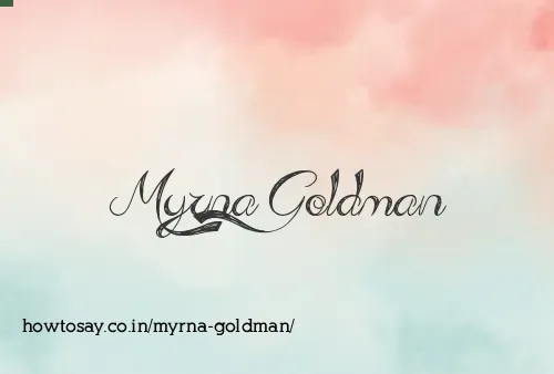 Myrna Goldman