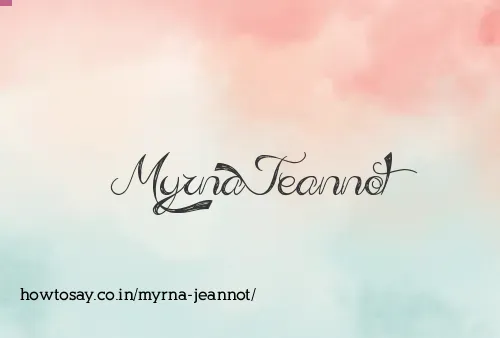 Myrna Jeannot