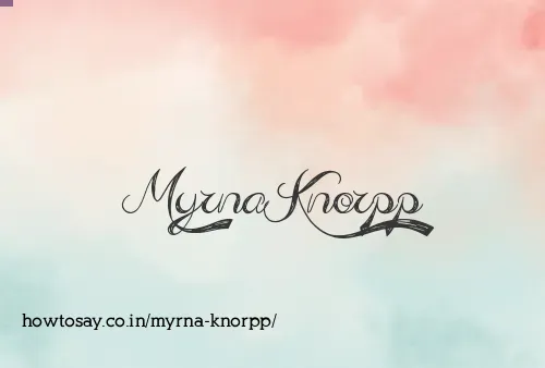 Myrna Knorpp