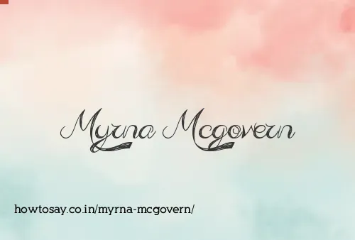 Myrna Mcgovern