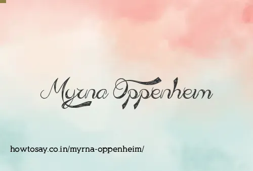 Myrna Oppenheim