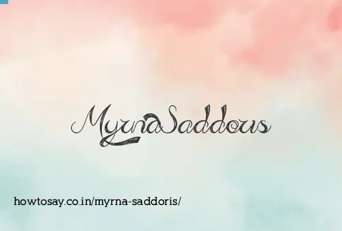 Myrna Saddoris