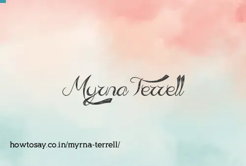 Myrna Terrell