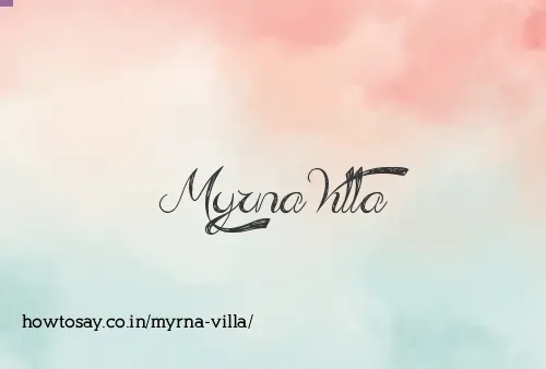 Myrna Villa