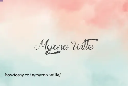 Myrna Wille