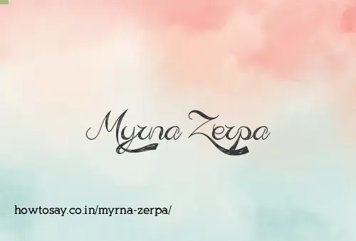 Myrna Zerpa