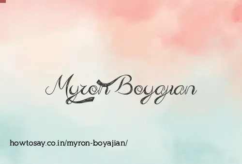 Myron Boyajian