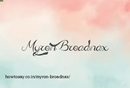 Myron Broadnax