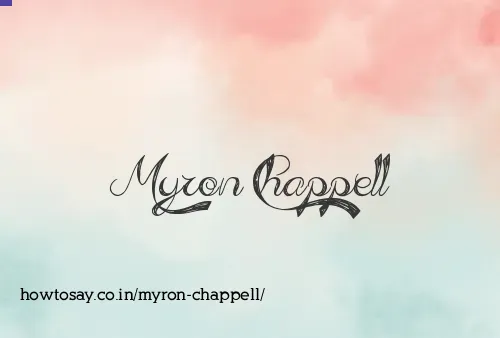 Myron Chappell