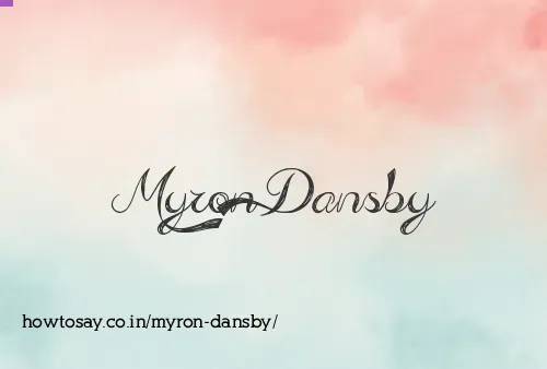 Myron Dansby