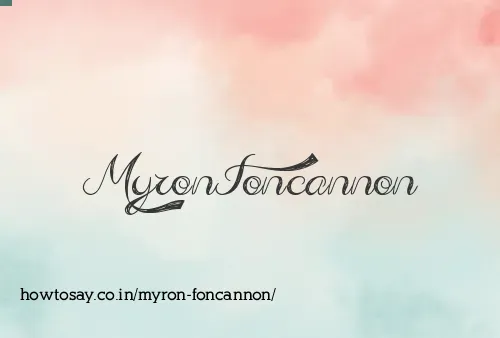 Myron Foncannon