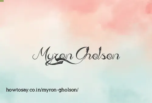 Myron Gholson